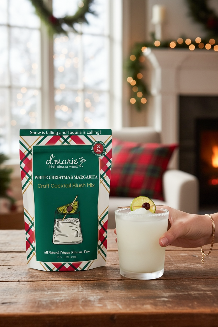 White Christmas Margarita - Ready-To-Freeze Cocktail – d'marie inc.