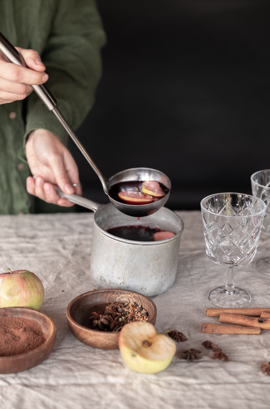 spiked mulled apple cider hot cocktail