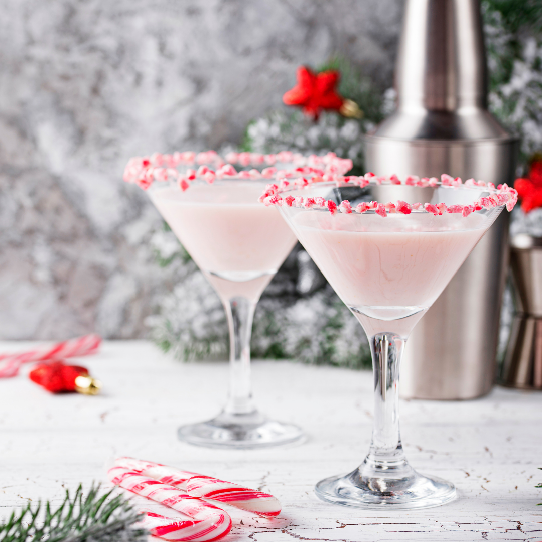 Candy Cane Cocktail Fusion Martini