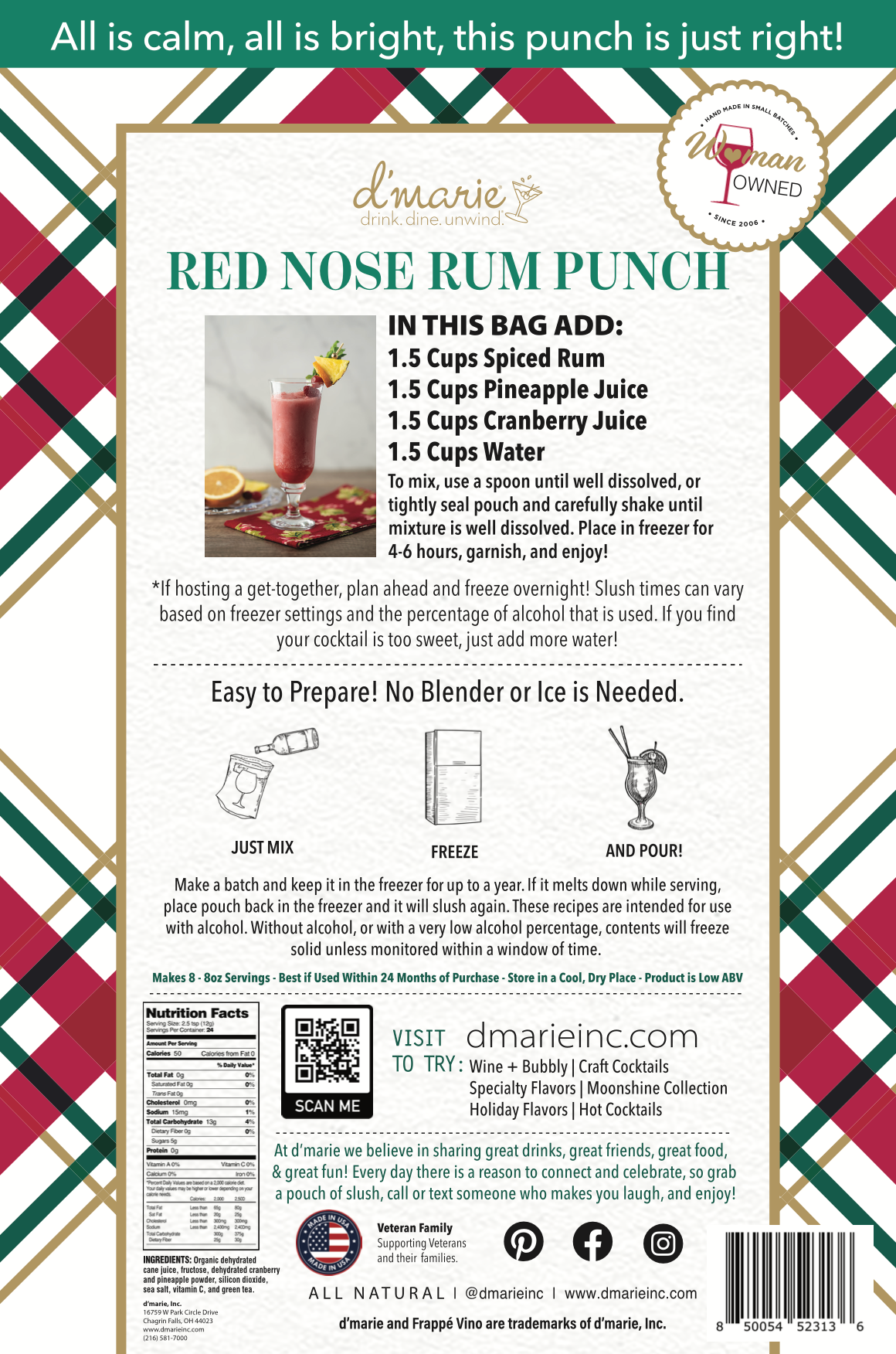 Red Nose Rum Punch