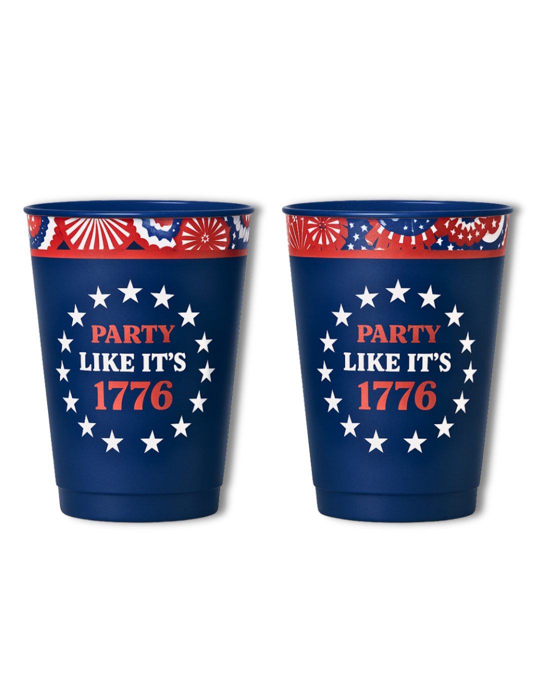 "Party Like It's 1776" Reusable Party Cups (Set of 6)