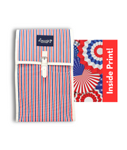Red, White and Blue Insulated Frozen Cocktail Cooler with Strap