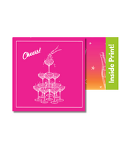 “Cheers” Celebration Cocktail Napkins (Pack of 20)