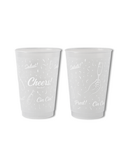 “Cheers” Reusable Celebration Cups (Set of 6)
