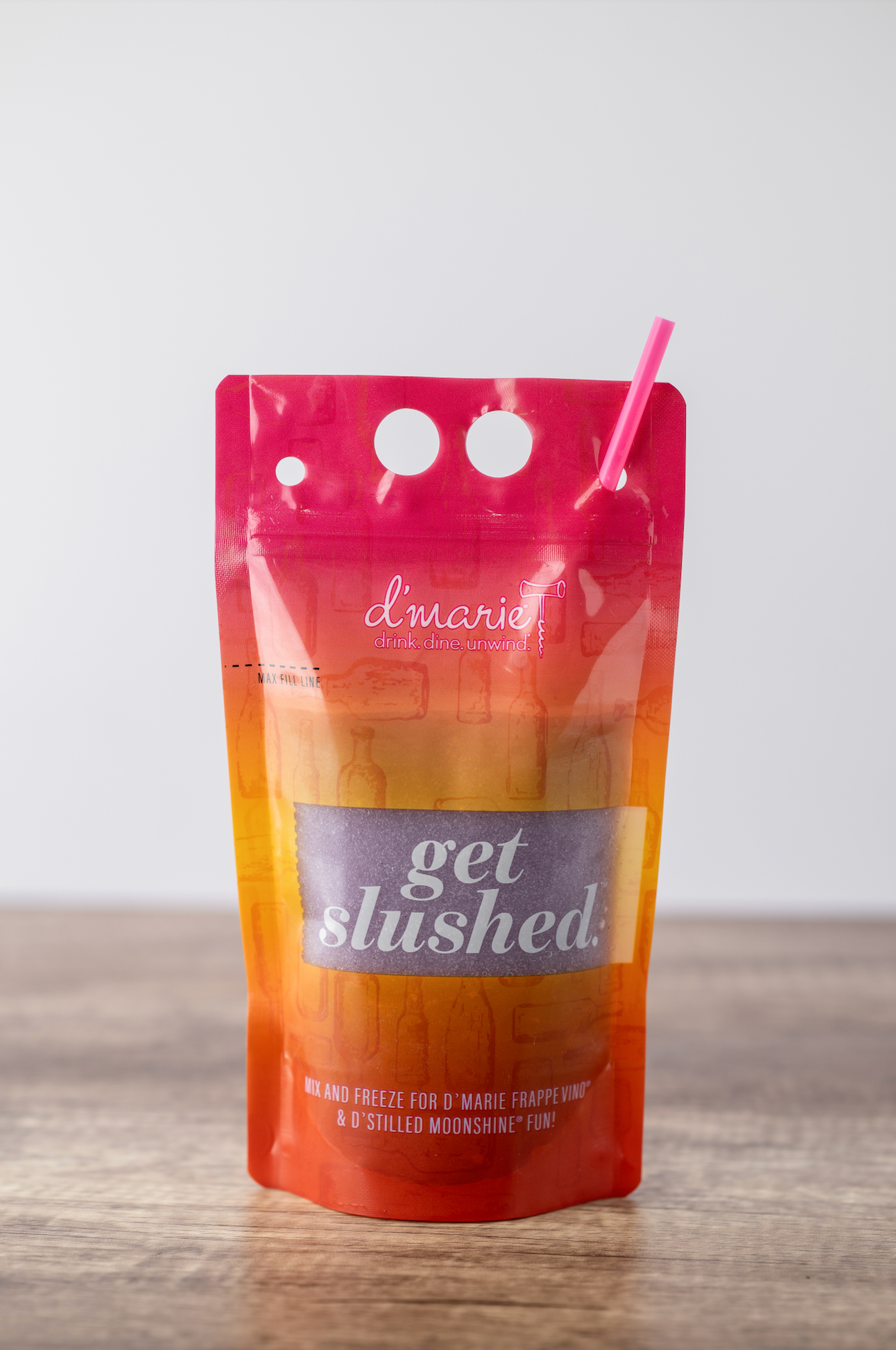 16oz Drink Pouches with Straws - 12 Count