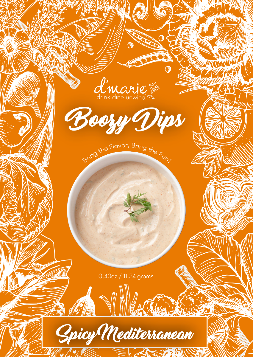 Spicy Mediterranean Boozy Dip